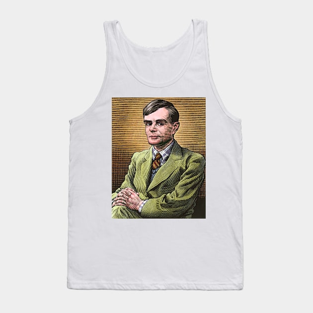 Alan Turing, British mathematician (H420/0225) Tank Top by SciencePhoto